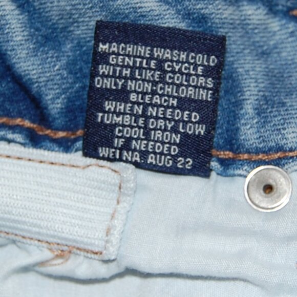 Vanilla Star High-Rise Blue Jeans, Elastic Waist (28"+), Size 7/28W - Picture 7 of 7